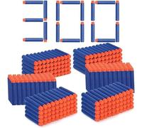 Fléchettes en Mousse Recharge Balle 7,2 cm pour Nerf Strike Elite Series Blasters Compatible, Munition de Souple Dart Bullet Recharge en Jeux et Jouet de Plein Air Enfants, 300 Pièces - Bleu