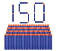 Fléchettes en Mousse Recharge Balle,Fléchettes pour Pistolets,Fléchettes en Mousse,Refill Bullet,Jouets pour Garçons et Filles,Cadeau de Noël pour Enfants et Familles,Bleu,150pcs,7.2x1.2cm