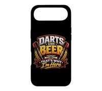 Fléchettes et bière avec Inscription « That's Why I'm Here » Coque pour iPhone Air