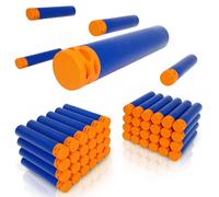 Fléchettes gaufrées ajourées à tête souple, recharge de fléchettes, balle pour pistolets Nerf n-strike Elite 7.2x1.3cm, accessoires pour pistolet jouet à munitions bleu Blue 500pcs