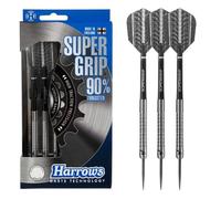 Harrows Fléchettes Super Grip Tungstène 90% Pointe acier L Silver