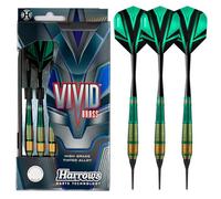 Fléchettes Harrows Vivid 18GR pointe nylon Vert