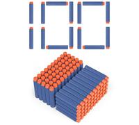 Fléchettes Nerf 7.2cm Mousse Recharge de Fléchettes pour N-Strike Mega Elite Blasters Pistolet Jouet，Darkblue (100, Couleur aléatoire)