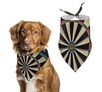 Fléchettes pour chien bandana triangle lavable en polyester pour chien mignon bandana pour chiens de taille moyenne et grande taille chiot et chat