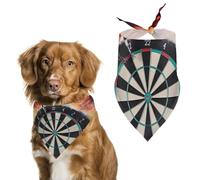 Fléchettes pour chien bandana triangle lavable en polyester pour chien mignon bandana pour chiens de taille moyenne et grande taille chiot et chat