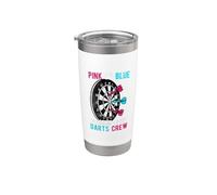 Fléchettes roses ou bleues « Welcome to the Darts Crew » Gobelet isotherme en acier inoxydable double paroi