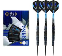 Fléchettes Spina 90% en Acier 25g Noir et Bleu - Performance Optimale