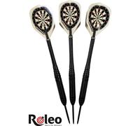 Fléchettes Steeldart R-2 de Roleo Darts - 20g avec boîte de fléchettes