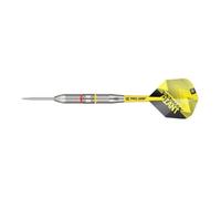 Target Darts Gabriel Clemens Jeu de fléchettes à Pointe en Acier et Laiton avec Accessoires supplémentaires Mixte, Argent et Jaune, 22 g