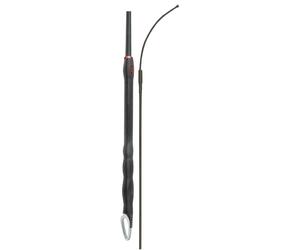 Fleck Cravache de dressage Triple Solid tige souple & languette en cuir 120 cm