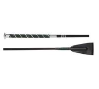 Fleck Cravache de saut d'obstacles Brilliance avec poignée en nubuck Swarovski 60 cm