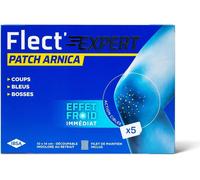 Flect'expert-Arnica Patch 5 Patches-Blue,Knocks,Bumps-Immediate Cold Effect-Medical Device