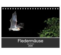 Fledermäuse - Jäger der Nacht (Tischkalender 2026 DIN A5 quer), CALVENDO Monatskalender: Fotos unserer europäische Fledermäusen aus allen Jahreszeiten.