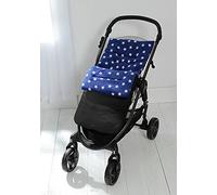 Fleece Footmuff/Cosy Toes Compatible with Quinny Pushchair Buzz Moodd Mura Zapp Blue Star/Black Outer