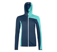 FLEECE LIGHT GRID HOODED JKT W C: deep ocean S: S