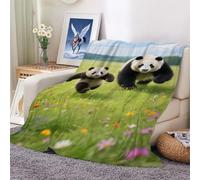 Fleece Throw Blanket,Cute Animal Panda Soft Fuzzy Plush for Couch Sofa Or Bed, Luxury Flannel Lap Blanket, Kids, Adults, Wife, Self 100x130cm