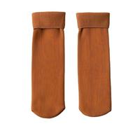 Fleececozy - Ultra Soft Velvet Slim Thermal Socks, Luviess Fleece Cozy Socks (Brick Red)
