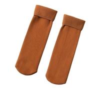 Fleececozy - Ultra Soft Velvet Slim Thermal Socks, Luviess Fleece Cozy Socks for Women Men, Seniors (Brick Red)