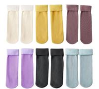 Fleececozy - Ultra Soft Velvet Slim Thermal Socks, Luviess Fleece Cozy Socks for Women Men, Seniors (C)