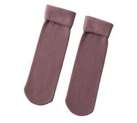 Fleececozy - Ultra Soft Velvet Slim Thermal Socks, Luviess Fleece Cozy Socks for Women Men, Seniors (Dark Purple)