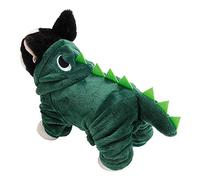 Fleep Winter Mignon Dinosaur Din Dog Clothes Sweats à Capuche pour Chiens SM Dogs Puppy Veste Veste Tenue Chaude Confortable. Ca Clothet Clothespuppy Clotheswinter Clothes Anims Pet Vêtements (S)