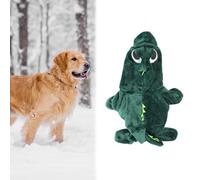 Fleep Winter Mignon Dinosaur Din Dog Clothes Sweats à Capuche pour Chiens SM Dogs Puppy Veste Veste Tenue Chaude Confortable. Ca Clothet Clothespuppy Clotheswinter Clothes Anims Pet Vêtements (XL)