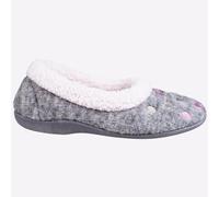 Fleet & Foster Alaska Femmes Vêtement D'Intérieur Casual Tricot Pantoufles Gris