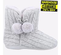 Fleet & Foster Apple Femmes Cosy Confort Tricoté Bottines Chaussons à Enfiler
