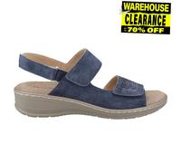 Fleet & Foster Sandale Bernice — cuir casual pour femmes — Navy