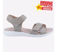 Fleet & Foster Doré Femmes Mémoire Mousse Robe Cuir Sandales Mode