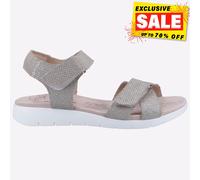 Fleet & Foster Doré Femmes Mémoire Mousse Robe Cuir Sandales Mode