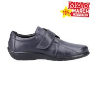 Fleet & Foster Dorothy Cuir Femmes Chaussures Mémoire Mousse Décontracté Marine