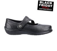 Fleet & Foster Ethel Mémoire Mousse Femmes Chaussures Cuir Mary Janes Noir