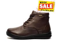 Fleet & Foster Geai Hommes Étanche Mémoire Mousse Cuir Confort Bottes Marron