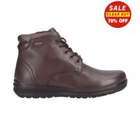 Fleet & Foster Geai Hommes Étanche Mémoire Mousse Cuir Confort Bottes Marron