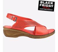 Fleet & Foster Judith Femmes Créateur Mode Sandales Compensées Été Rouge