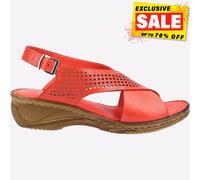 Fleet & Foster Judith Femmes Créateur Mode Sandales Compensées Été Rouge
