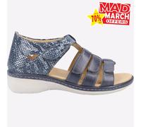 Fleet & Foster Julie Femmes Mémoire Mousse Décontracté Sandales Mode Marine