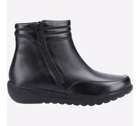 Fleet & Foster Maroc Femmes Décontracté Mode Cuir Large Bottines Noir
