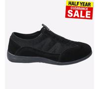 Fleet & Foster Chaussures Mombassa femme – Été décontractées, mousse mémoire – Noir