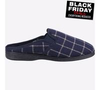 Fleet & Foster Neal Hommes Décontracté Confort à Enfiler Chaussons Mules Marine