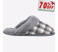 Fleet & Foster Neath Femmes Décontracté à Enfiler Confort Salon Pantoufles Gris