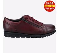 Fleet & Foster Polperro Femmes Mémoire Mousse Casual Baskets Sport Mode Bordeaux
