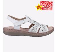 Fleet & Foster Ruth Femmes Mode Été Décontracté Mémoire Mousse Sandale Blanc