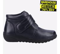 Fleet & Foster Bottines Shetland Cuir Mémoire Mousse Femmes Marine
