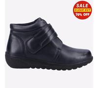 Fleet & Foster Shetland Mémoire Mousse Femmes Cuir Bottines Marine