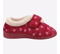 Fleet & Foster Tunnis Mémoire Mousse Femmes Confortable Confort à Enfiler Rouge