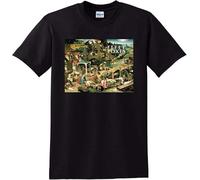 Fleet Foxes T Shirt Self Titled Vinyl CD Cover Tee Manches Courtes(Medium)