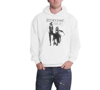 Fleetwood Mac Hoodie Rumours Band Logo Official Mens White Pullover(X-Large)