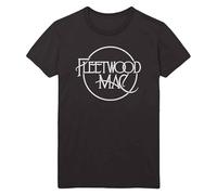 Fleetwood Mac T Shirt Classic Band Logo Rumours Nouveau Officiel Homme Noir Size S